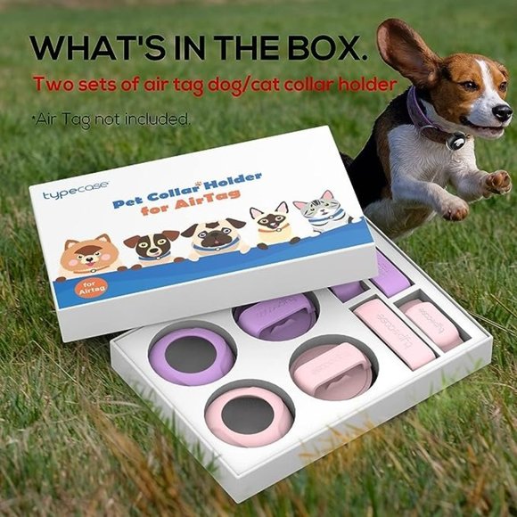 TYPECASE 2 Pack -  Pet Collar Holder for AirTags  NEW!!! - Picture 3 of 14